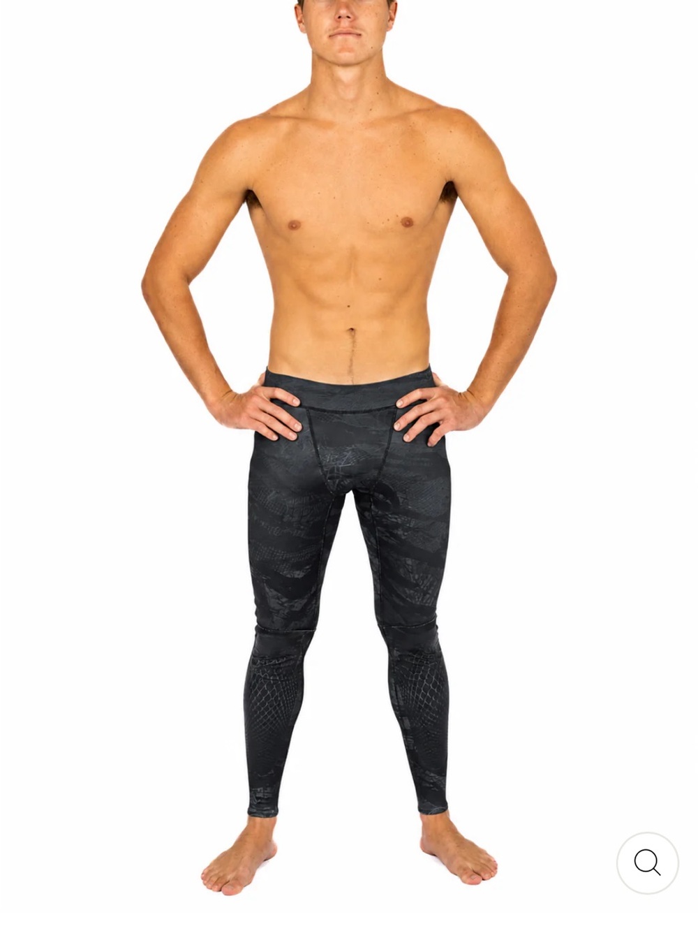 Waihana Men's Black Performance Compression Leggings